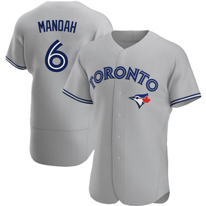 Men's Toronto Blue Jays Alek Manoah Authentic Gray Road Jersey