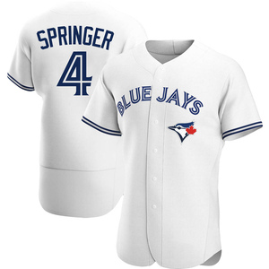 Men's Toronto Blue Jays George Springer Authentic White Home Jersey