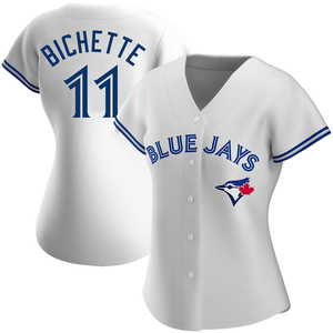 Women's Toronto Blue Jays Bo Bichette Replica White Home Jersey