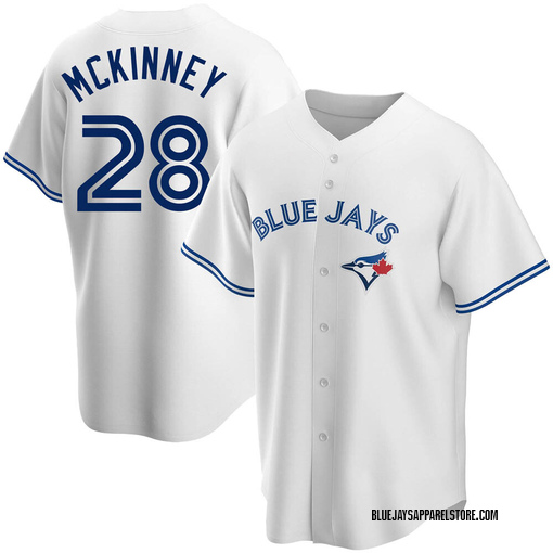 Youth Toronto Blue Jays Billy McKinney Replica White Home Jersey