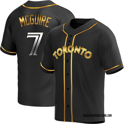 Youth Toronto Blue Jays Reese McGuire Replica Black Golden Alternate Jersey
