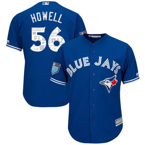 Big & Tall Men's Majestic Toronto Blue Jays J.p. Howell Authentic Royal ...