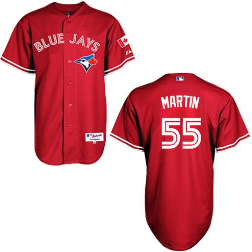 Big & Tall Men's Majestic Toronto Blue Jays Russell Martin Authentic Red Canada Day Jersey